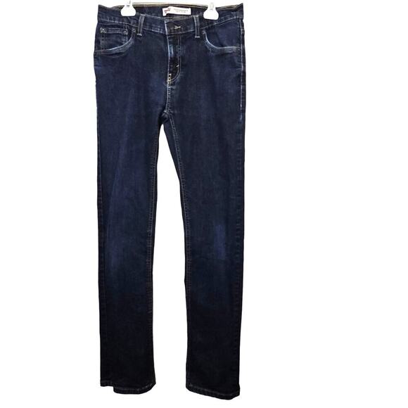 Levi's Performance 511 Slim‎ Boys Jeans 18 Regular Denim Dark Wash Skinny - Picture 1 of 8